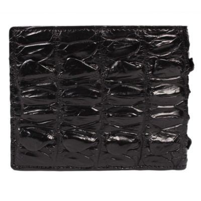 HC2780 - Bóp nam Huy Hoàng da cá sấu gai màu đen