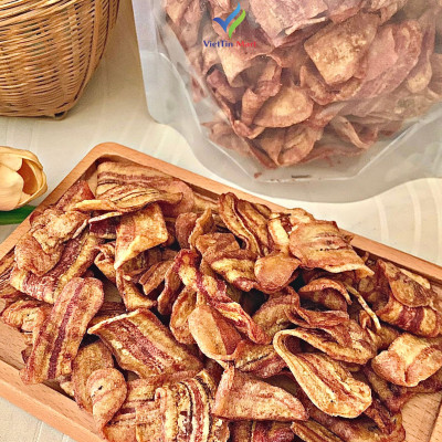 Chuối Nâu Sấy Giòn Không Đường VIETTIN MART