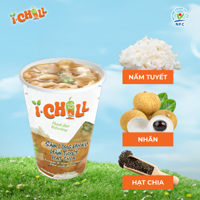 iChill Sâm Long Nhãn Nấm Tuyết Hạt Chia Nước Thanh Nhiệt Sấy Thăng Hoa Từ Trái Cây Tự Nhiên