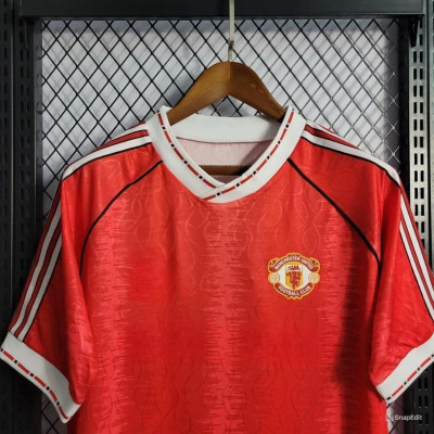 Áo Bóng Đá Retro Manchester United 1988-1990 - Sân Nhà bản cao cấp vải Cotton Polyester