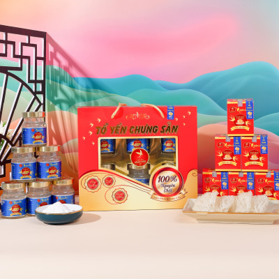 [Hộp 6 Lọ] Nước Yến Sào Chưng Đường Kiêng Nhân Việt 30% Yến 70ml/Hũ