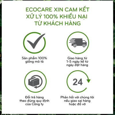 Nước Giặt Hữu Cơ An Toàn Cho Bé Sơ Sinh ECOCARE Chiết Xuất Bồ Hòn Và Tinh Dầu Hoa Nhài 500ml-2L-4L, Dịu Nhẹ Với Da Tay