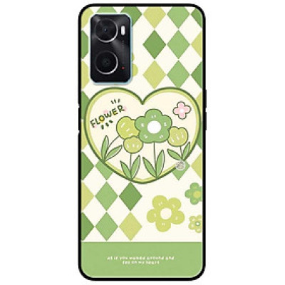 Ốp lưng cho Oppo A74 - A95 4G - A60 4G - A36 - A76 - A96 4G - Họa Tiết Hoa Xanh Lá - Hàng Chính Hãng