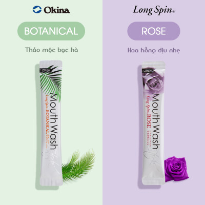 Nước súc miệng dạng thanh LONG SPIN BOTANICAL Nhật Bản hương Thảo Mộc – Combo 10 thanh x 10ml