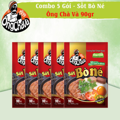 Combo 5 Gói Sốt Bò Né Ông Chà Và 90g (Sizzling Beef Steak Sauce)