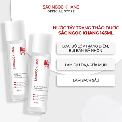 [SIZE DU LỊCH] Nước tẩy trang Sắc Ngọc Khang 30ml giúp làm sạch da bụi bẩn, bã nhờn, ngăn ngừa mụn hiệu quả