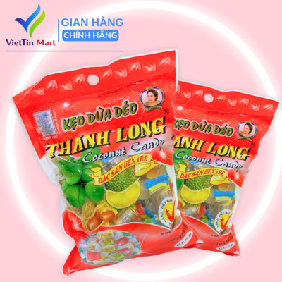 kẹo dừa thanh long thập cẩm - đặc sản Bến Tre (500g)