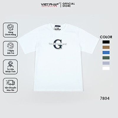 Áo Thun Nam VIỆT PHÁP Form Unisex Chất liệu Cotton co dãn thấm hút mồ hồi tốt 7804
