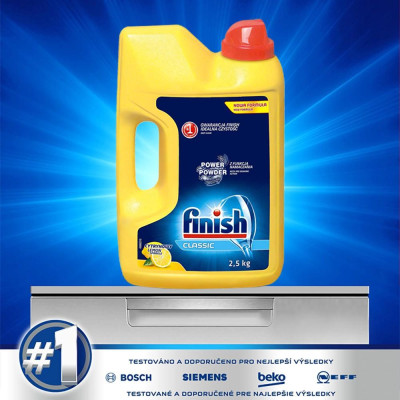Bột rửa bát Finish 2.5kg thương hiệu rửa chén đĩa tự động số 1 thế giới