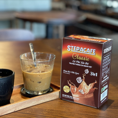 STEPPACAFE-Cà phê sữa đá truyền thống (Hộp 10 gói x20g)
