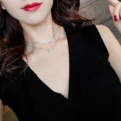 Dây chuyền ngọc trai phong cách Hàn Quốc