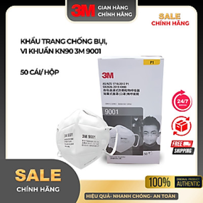 Bộ 4 Khẩu Trang Bảo Hộ Lọc Bụi Vi Khuẩn 3M 9001