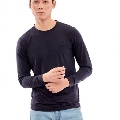 Áo Thun Nam Dài Tay Aligro Chất Liệu Cotton Cao Cấp, Siêu Mềm Mại, Dày Dặn, Cực Dễ Chịu, Thấm Hút Tốt ALGAPD062