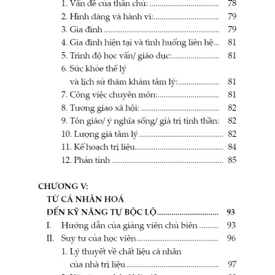 GIÁO TRÌNH THỰC HÀNH TÂM LÝ LÂM SÀNG