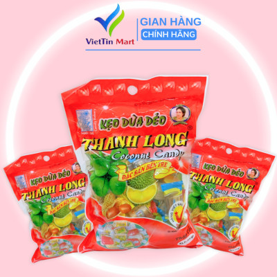 kẹo dừa thanh long thập cẩm - đặc sản Bến Tre (500g)