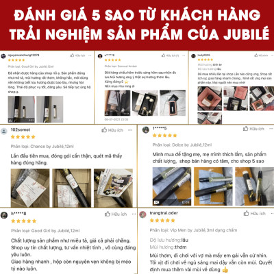 Jadore by Jubilé - Tinh dầu nước hoa Pháp Nữ Minisize Dạng lăn 3ml Thơm Lâu, Sang Trọng, Quyến Rũ