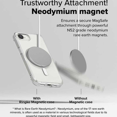 Ốp lưng cho iPhone 16e RINGKE Fusion Magnetic - Hàng Chính Hãng