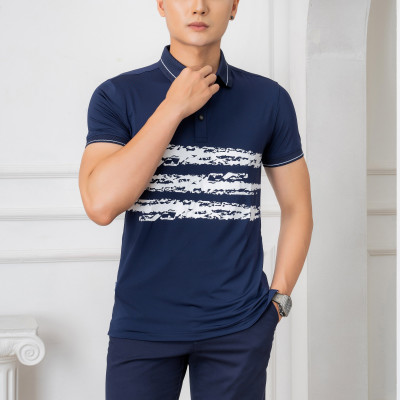 Quần short nam ALIGRO chất liệu kaki màu navy dáng basic trẻ trung năng động ALGQS1075
