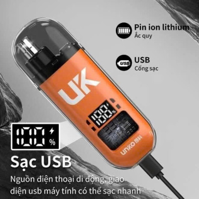 Máy cắt tỉa lông mũi chuyên nghiệp pin sạc chống nước MÀU ĐEN hoàn hảo cho vẻ ngoài của bạn