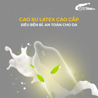 [Hộp 10 cái] Bao cao su Shell Sensitive Prolong - Siêu mỏng 0.03mm, kéo dài thời gian 