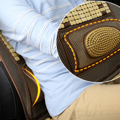 Đệm Lót Ghế Tựa Lưng Trên Xe Ô Tô, Văn Phòng Thẻ Tre Thoáng Khí, Mát Lạnh | Giảm Đau Mỏi Khi Ngồi Lâu