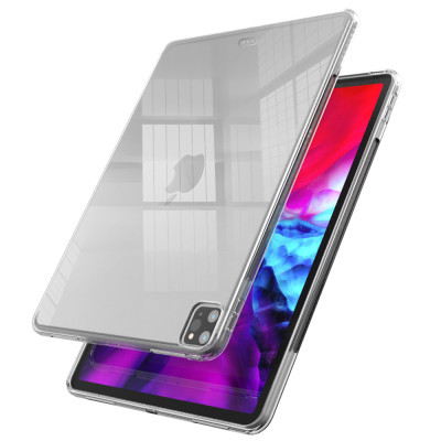 Ốp lưng silicon dẻo trong dành cho iPad Pro 11 inch M4 2024 , chống bụi bẩn có gờ bảo vệ camera - hàng nhập khẩu