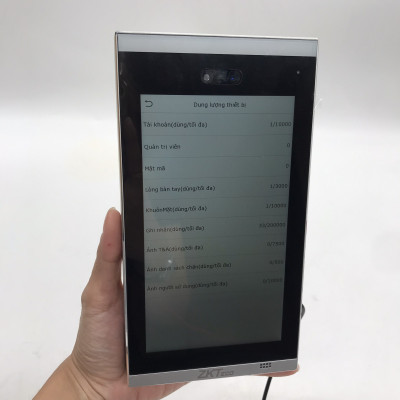 Máy chấm công & kiểm soát cửa bằng khuôn mặt - lòng bàn tay Zkteco FaceDepot 7BL ( Hàng nhập khẩu)