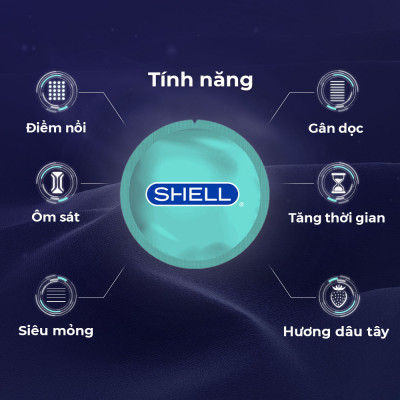 Bao cao su Shell Play Cocks - Tổng hợp 6 tính năng + 1 Play Box Cocks | SHELL CHÍNH HÃNG