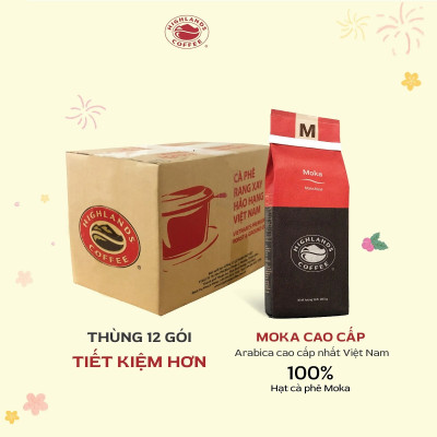Moka Blend Cà phê Rang xay Moka Highlands Coffee 200g