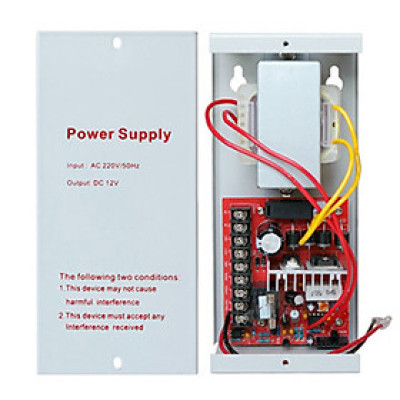 Bộ đổi nguồn UPS- E210 -12V-5A chuyên dùng cho máy chấm công, hệ thống kiểm soát ra vào - Hàng nhập khẩu