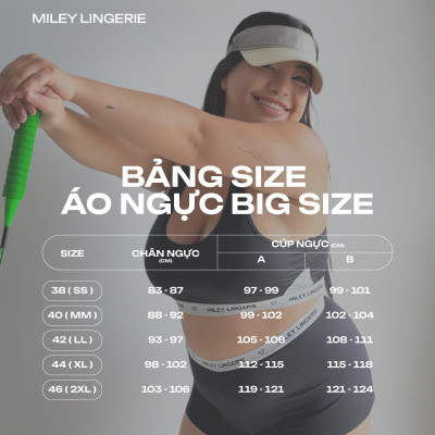 Bộ Đồ Lót Áo Ngực Mút Mỏng Và Quần Đồng Bộ Miley Lingerie Big Size Vải Sợi Tre Bamboo Thiên Nhiên