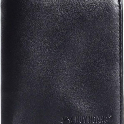 Bộ Ví & Thắt Lưng Nam Da Bò Huy Hoàng HT2108-HT4120 (23 x 11,5 cm) - Đen