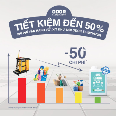 DD Xịt Khử Mùi Đa Năng ODOR ELIMINATOR - 1L - Chính Hãng Pháp