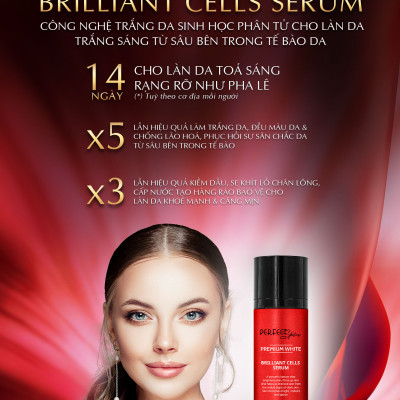 Huyết thanh trắng da ngăn lão hóa da BRILLIANT CELL SERUM DAMODE chai 30ml