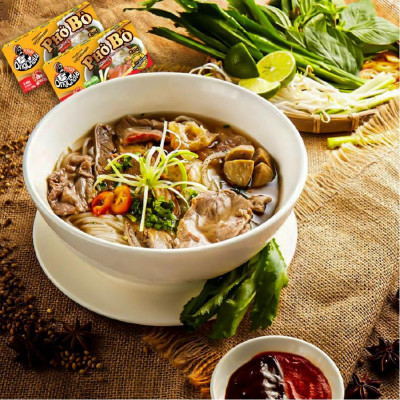 Combo 10 Hộp Viên Gia Vị Phở Bò Gold Ông Chà Và 126g (Beef Pho Broth Cubes)