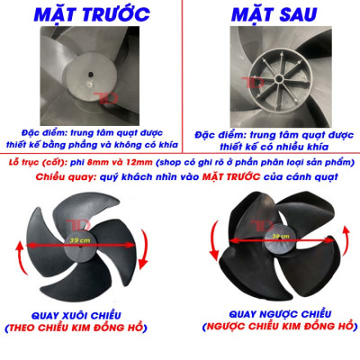 Cánh quạt dùng cho máy làm mát hơi nước các loại