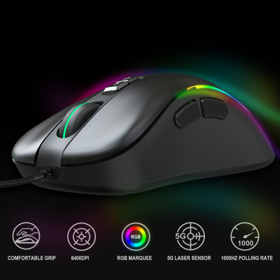 Tổ hợp bàn phím và chuột HXSJ J300 + V400 có thể lập trình ánh sáng RGB