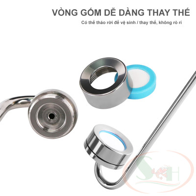 Sủi co2 thanh inox Mufan 20 25 30 35 40 cm siêu mịn treo thành hồ thủy sinh