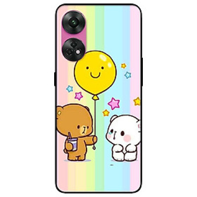 Ốp lưng dành cho Oppo Reno 8T 4G - Reno 8T 5G - Reno 10 5G - Reno 10 Pro 5G - Gấu Bong Bóng - Hàng Chính Hãng