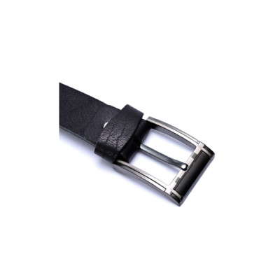 HJ4102 - Dây nịt nam Huy Hoàng 1 lớp 4P màu đen