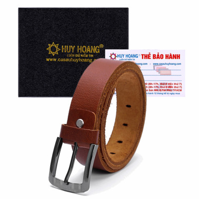 Thắt lưng nam Huy Hoàng da bò 1 lớp 4P màu da, đen, nâu HT4101-02-03