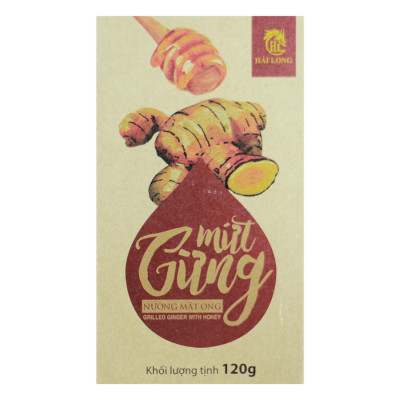 Combo Hạt Điều Rang Muối Tách Vỏ Lụa Hải Long (250g) + Mứt Gừng Nướng Mật Ong Hải Long (120g)