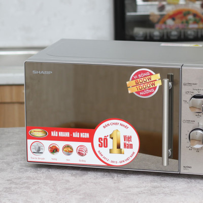 Lò Vi Sóng Có Nướng Sharp R-G227VN-M - 20L - Hàng chính hãng